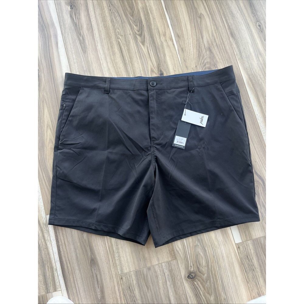 Palm Golf Co Shoreline Shorts Mens 40 Black Performance Golf Shorts 423S-0BLK-40